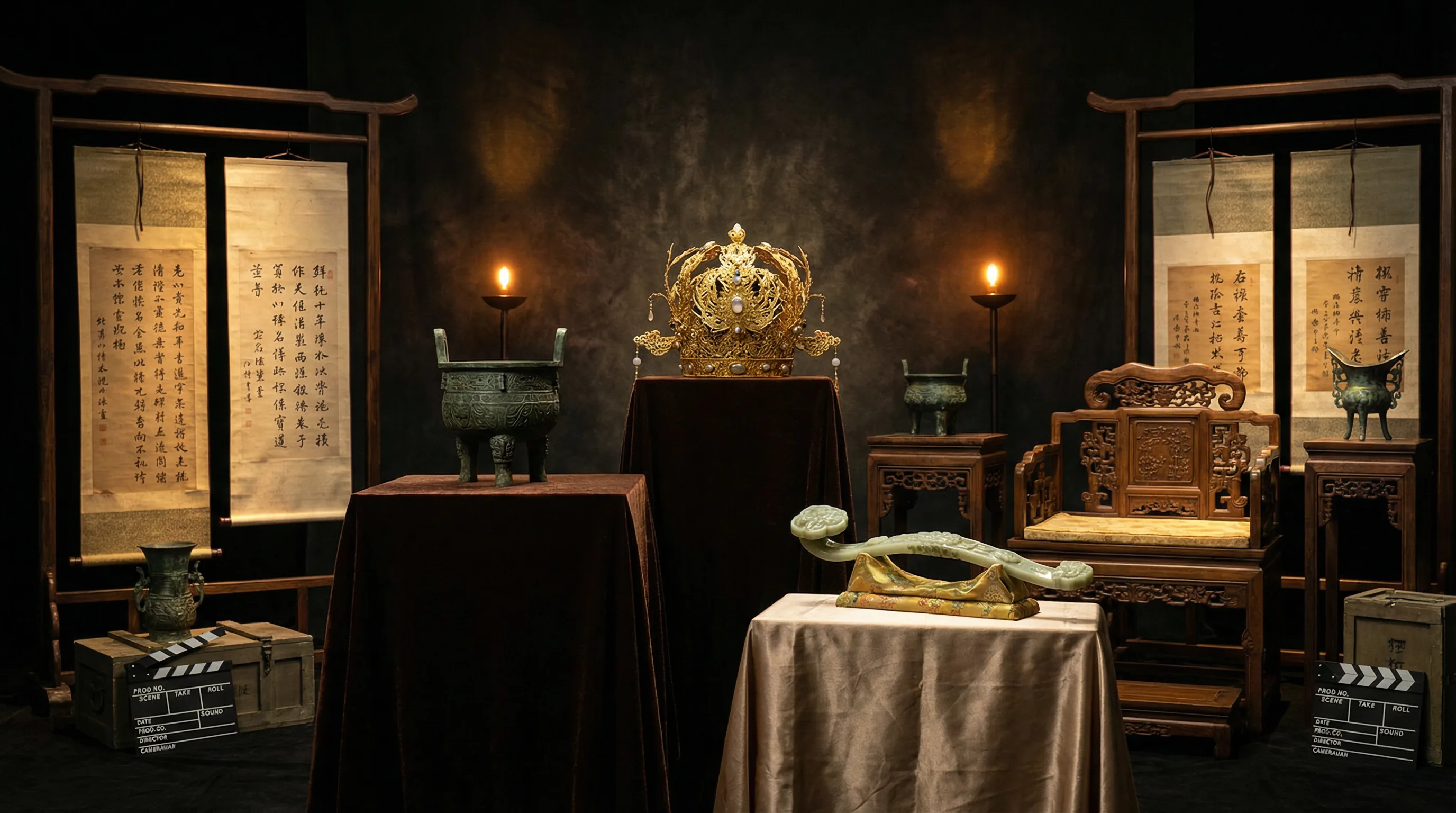 唐代宫廷皇冠凤冠道具