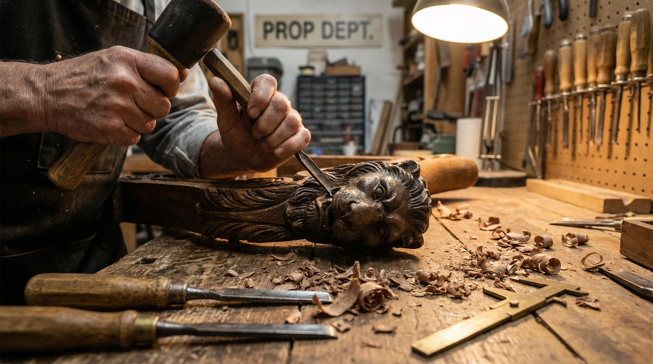 手工雕刻木质兵器道具